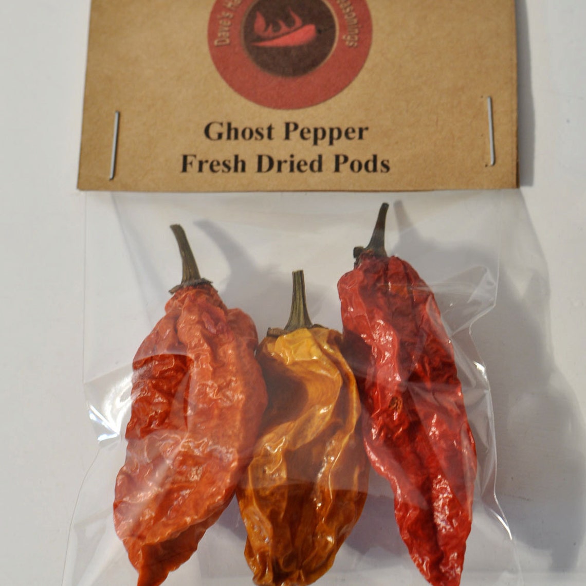 3 Whole Dried Ghost Pepper Pods Etsy