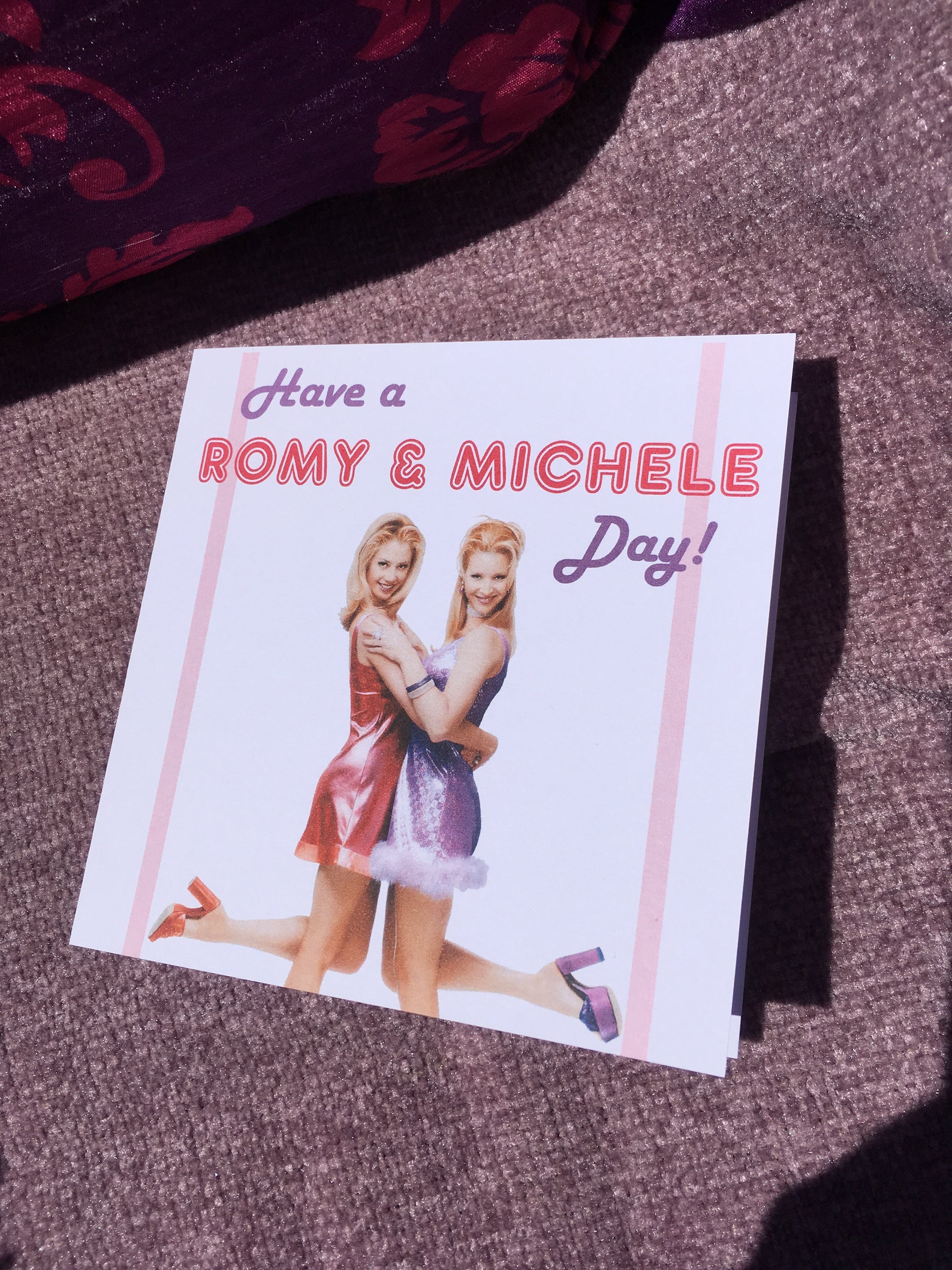 Handmade Funny Personalised Romy and Michele Reunion Greeting Etsy