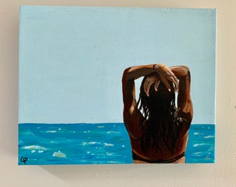 Beach babe painting