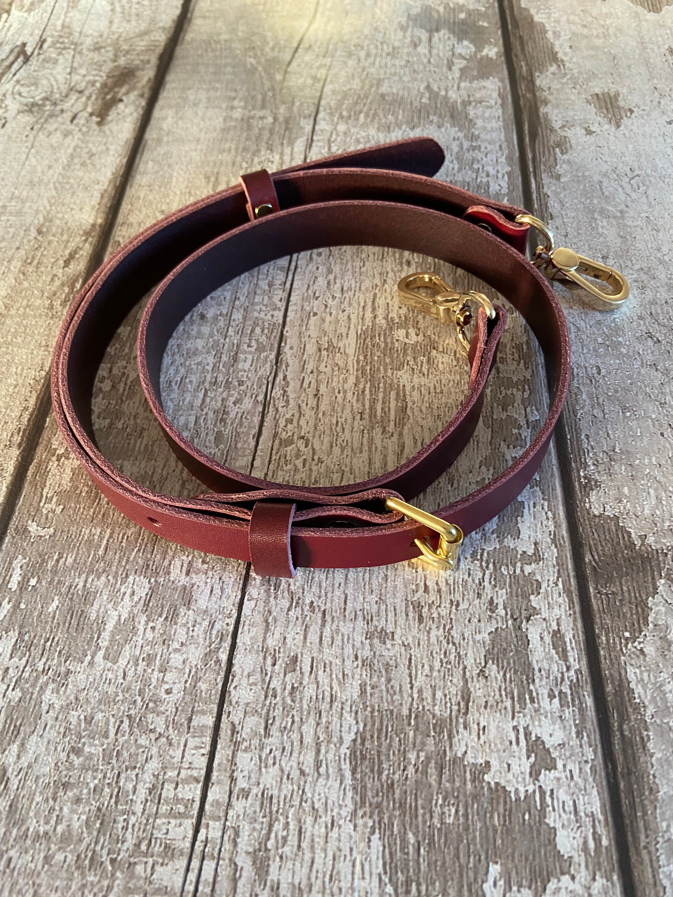 Adjustable Burgundy Leather Bag Strap, Burgundy Bag Strap, Replacement Bag  Strap, Leather Bag Strap, Bag Strap, Leather Strap 