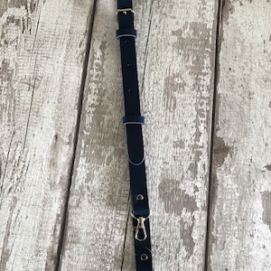 Adjustable black  leather bag strap, black bag strap, replacement bag strap, leather bag strap, bag strap, leather strap