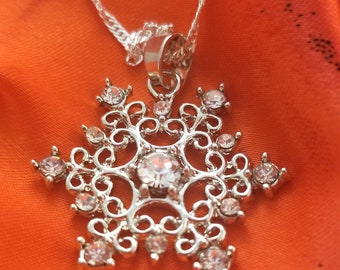 Sparkling Snowflake Necklace