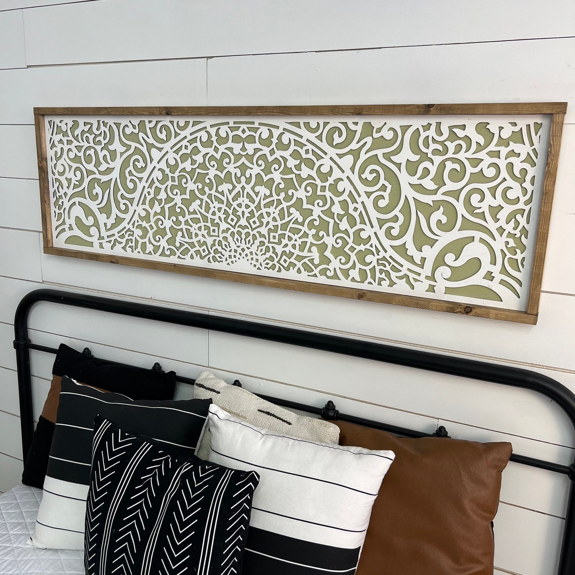 Boho Wooden Art. - Above Over the Bed Sign - Master Bedroom Wall Art ...