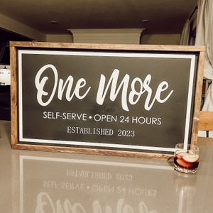 one more - bar sign - wood sign [FREE SHIPPING!]