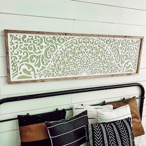 boho wooden art. - above over the bed sign - master bedroom wall art [FREE SHIPPING!]