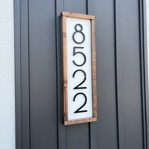 House Number Address Sign, Vertical House Numbers, House Number Sign, Address Sign, Address Plaque, Housewarming Gift