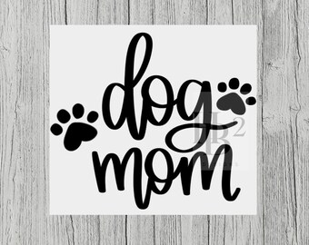 Dog Mom Decal - I Love My Dog - Rescue Mama