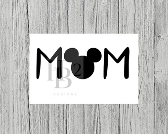 Disney Mom - Car Decal - Coffee Mug Logo