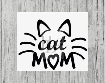 Cat Mom Decal