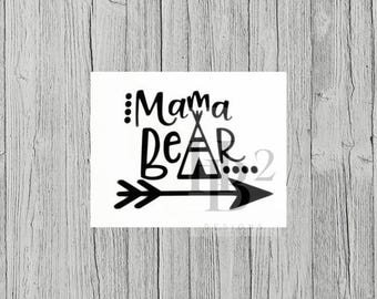 Mama Bear Decal – Raising My Tribe Coffee Cup