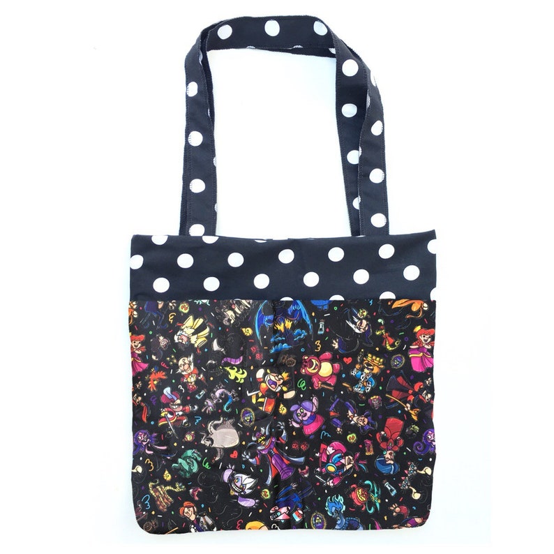 Halloween Tote Bag Villains Tote Bag Park Tote Bag Adult Tote Bag Handmade Tote Bag MNSSHP Tote Bag Large Tote Bag