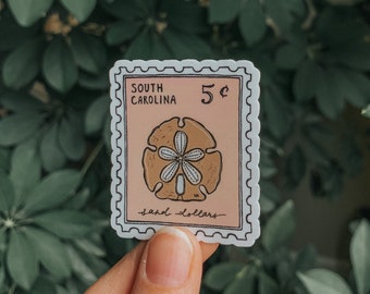 South Carolina Stamp Sticker (2in)