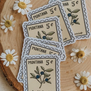 Montana Stamp Sticker (2in)