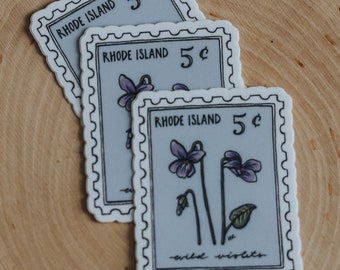 Rhode Island Stamp Sticker (2in)