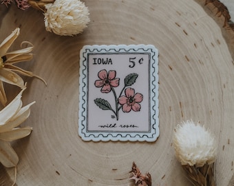 Iowa Stamp Sticker (2in)