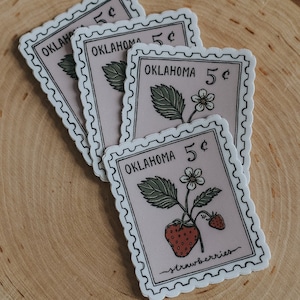 Oklahoma Stamp Sticker (2in)