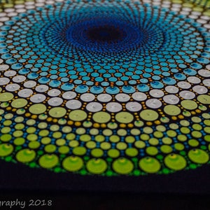 blue and green mandala