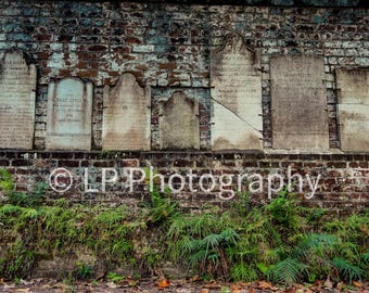 The Wall, cimitero del parco coloniale Savannah Georgia