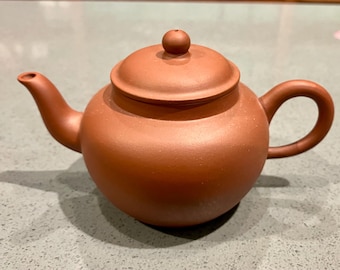 Tetera vintage de arcilla Yixing F1 de los años 70.