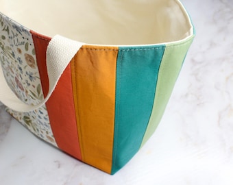 OOAK Consider the Lilies Easter Collection Quilted Tote Bag