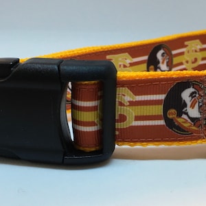 1&quot; Florida State University Dog Collar, Seminoles, NCAA, college, FSU