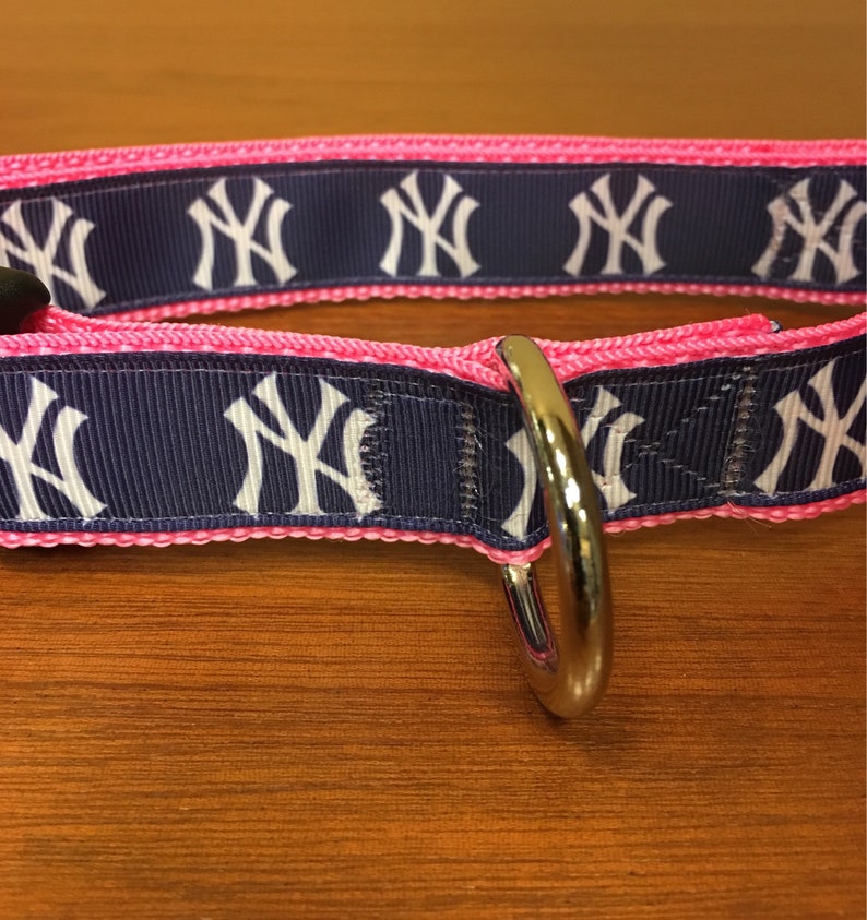 Pink New York Yankees Dog Collar MLB baseball Etsy