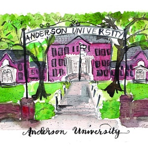 Anderson University SC College Print Folklore style
