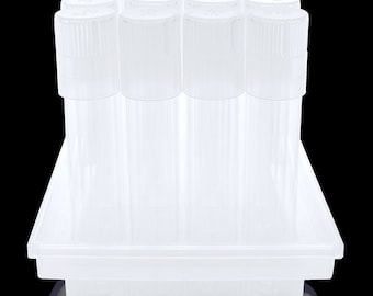 Tube Tray 16-Glass Tubes and special culture lids.