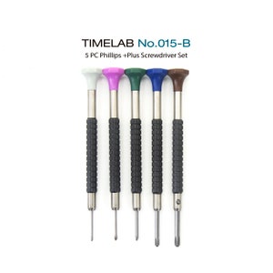 TIMELAB Watch Jewelry Phillips PLUS 5PC Screwdriver Set No.015-B