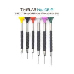 Timelab T-SHAPED Blade Watch Jewelry Bracelet Repair Screwdriver Kit Tool 6 PCS