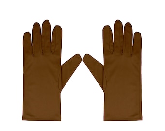 Guantes de microfibra para pulir y cuidar relojes y joyas, color marrón, 1 par