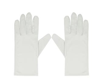 Guantes de microfibra para pulir y cuidar relojes y joyas, color gris, 1 par