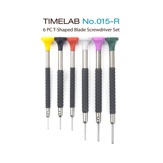 Timelab T-SHAPED Blade Watch Jewelry Bracelet Repair Screwdriver Kit Tool 6 PCS