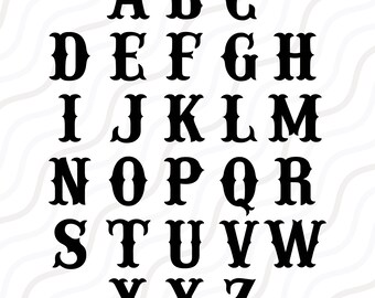 Fishtail Monogram SVG, FishHook Alphabet Svg, Monogram alphabet, SVG Fonts, Cricut Fonts Cut table Design,svg,dxf,png Instant Download