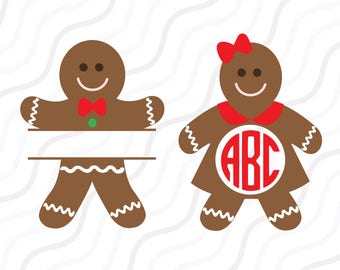 Download Gingerbread girl svg | Etsy