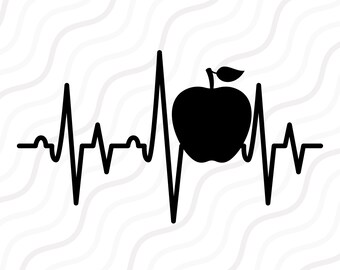 Download Teacher Heartbeat Etsy
