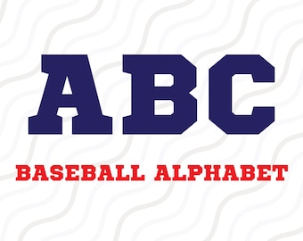 Baseball Font SVG, Baseball Alphabet Svg, Monogram alphabet, Sport Fonts, Cricut Fonts Cut table Design,svg,dxf,png Instant Download