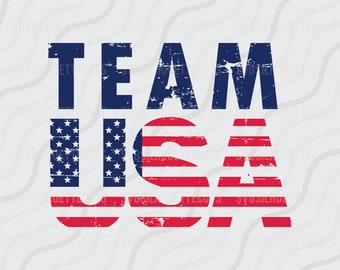 Team USA SVG, Olympics Svg, 4th of July SVG Cut table Design,svg,dxf,png Use With Silhouette Studio & Cricut_Instant Download