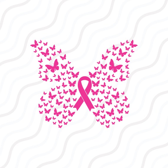 Butterfly Cancer Svg Butterfly Svg Cancer Awareness Svg Cut Etsy