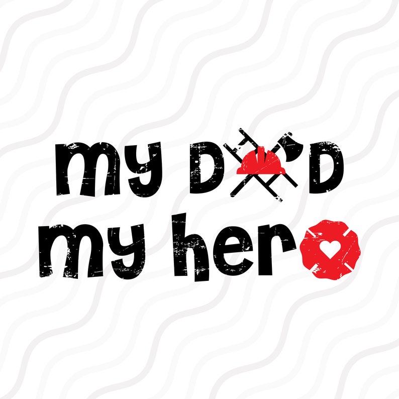 Download My Dad My Hero SVG Fathers Day Svg Dad SVG Cut table | Etsy