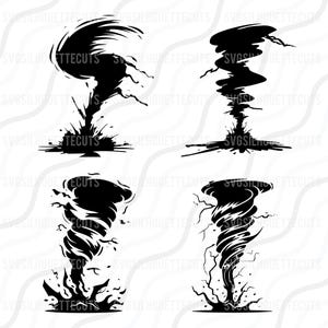 Twister Tornado Bundle SVG, Storm SVG, Hurricane SVG Cut table Design,svg,dxf,png Use With Silhouette Studio & Cricut_Instant Download