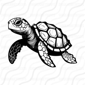 Tortuga marina SVG, Tortuga png, Animales del océano Svg, Tortuga SVG Tabla de corte Diseño,svg,dxf,png Utilícelo con Silhouette Studio y Cricut_Descarga instantánea