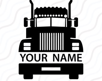 Semi Truck SVG, Truck Driver svg, Trucker svg Cut table Design,svg,dxf,png Use With Silhouette Studio & Cricut_Instant Download