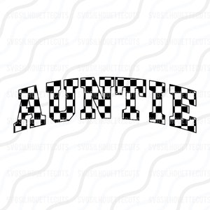 Karierte Tante SVG, Retro Tante SVG, Mama SVG Schnitt Tischdesign, svg, dxf, png Verwenden Sie mit Silhouette Studio & Cricut Instant Download