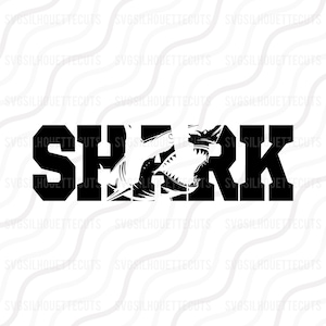 Shark SVG, Shark Silhouette Svg, Shark Week SVG Cut table Design,svg,dxf,png Use With Silhouette Studio & Cricut_Instant Download