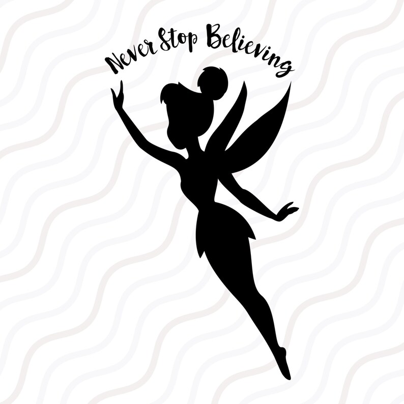 Download Tinkerbell SVG Tinkerbell DXF Tinkerbell Silhouette SVG Cut | Etsy