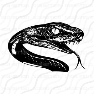 Snake Head SVG, Snake SVG, Cobra Snake SVG gesneden tabelontwerpweergave, svg, dxf, png gebruik met Silhouette Studio en Cricut_Instant Download