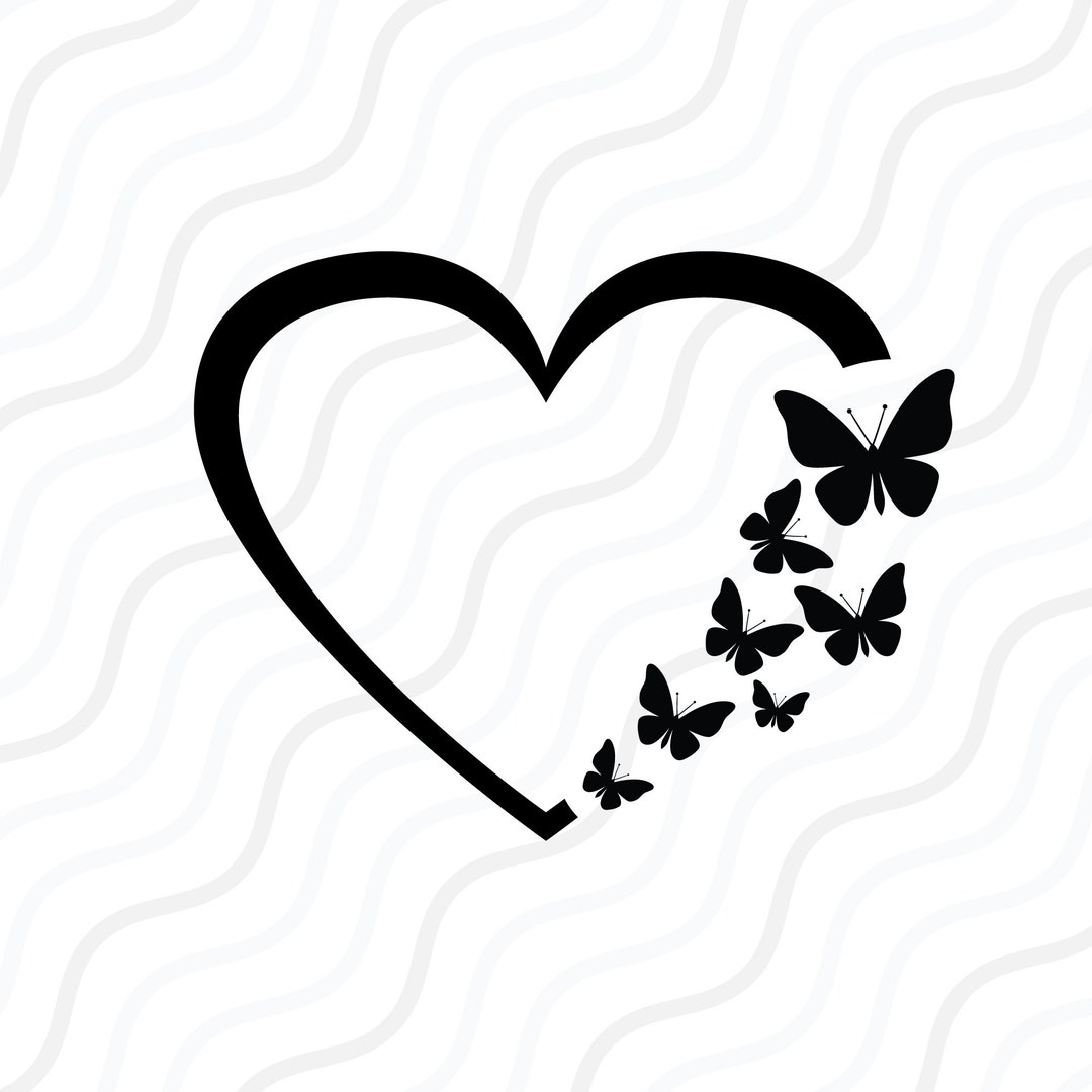 Buy Butterfly Heart SVG Butterfly Love SVG Butterfly SVG Cut ...