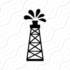 Oil Rig SVG: Oil Field Cut File for Cricut & Silhouette (Digital Download)