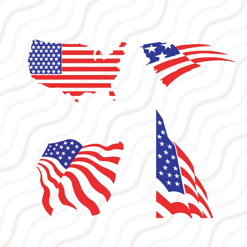 Download American Flag SVG USA Flag svg 4th of July SVG Cut table ...